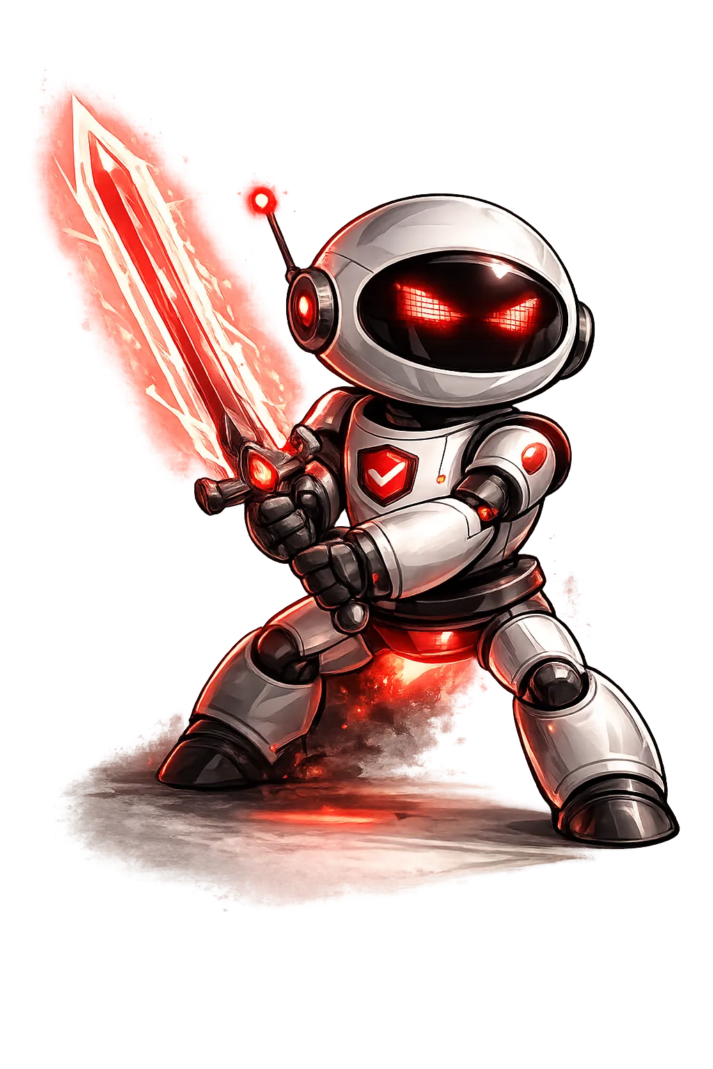 Robot HDWSec avec épée